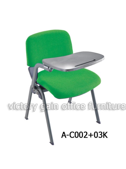 A-C002+03K 高級布絨會客椅連寫字板 